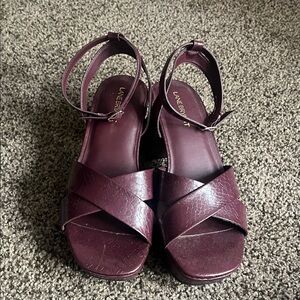 Lane Bryant Women's Dark Purple Sandals
